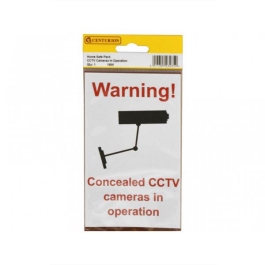 CCTV Warning Sign - (89mm x 150mm) - (Pack of 2)