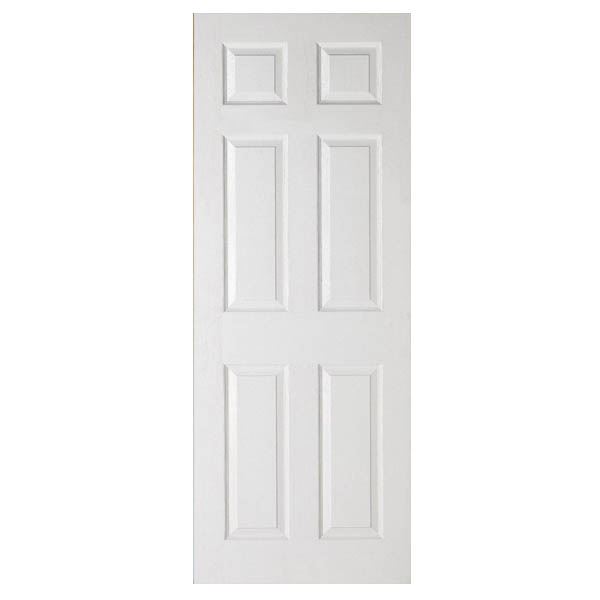 6-Panel Interior Door | White Grained | Woodlands DIY Store